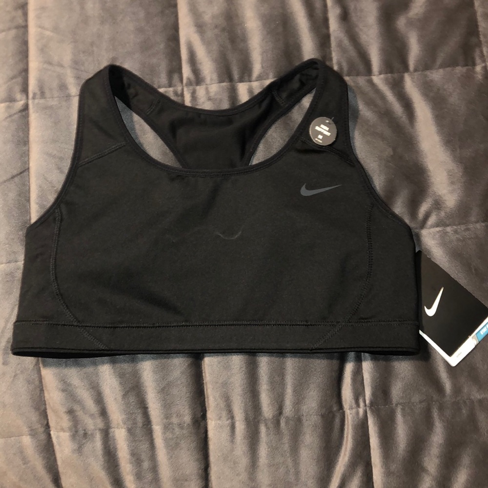 BLACK NIKE PRO DRY-FIT SPORTS BRA SIZE MEDIUM